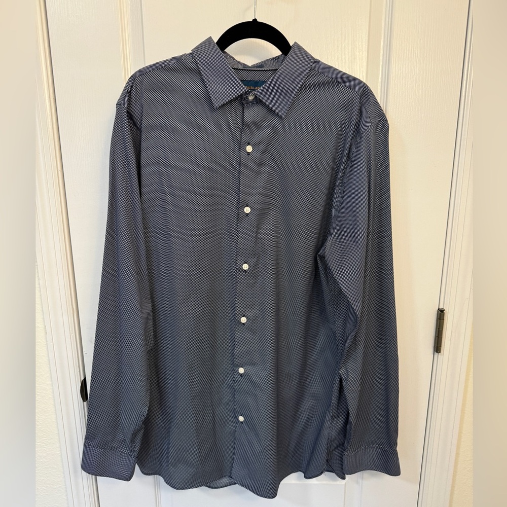 Fairlane Men’s Button Down Collared Long Sleeve Dress Shirt